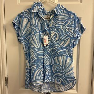 NWT Vineyard Vines Sea Shell Short Sleeve Top